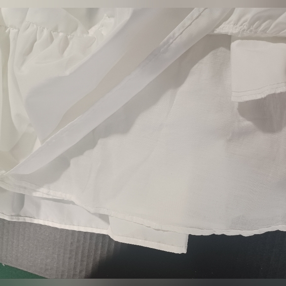 Zara White Rosette Minidress - Picture 4 of 8